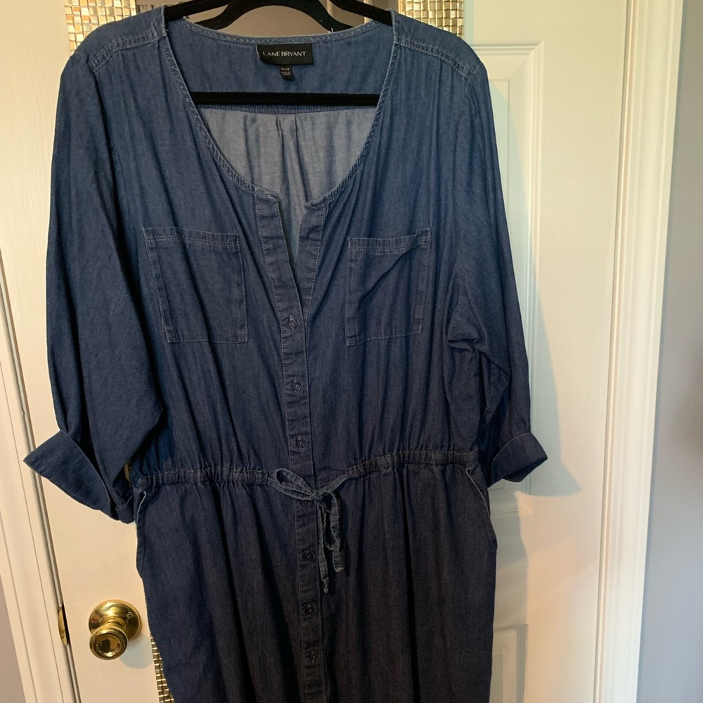Lane Bryant chambray dress plus size 22/24